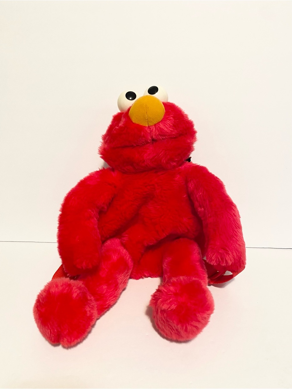 Y2K Elmo Sesame Street Plush Backpack Bag 1997 Stuffed Animal Toy Zipper Pocket